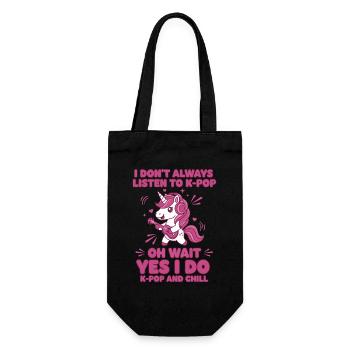 Je n’écoute pas toujours de la K-pop. Oh attends, si, je l’écoute - Sac à bouteille - noir - Devant