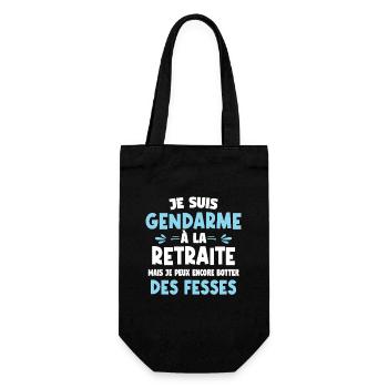 Je suis gendarme à la retraite mais je peux encore - Sac à bouteille - noir - Devant
