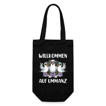 Vacances d’Ummanz BIENVENUE À UMMANZ Lustig - Sac à bouteille - noir - Devant