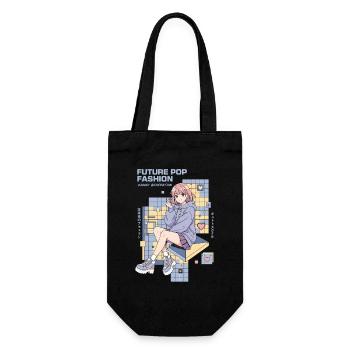 Future Pop Fashion Kawaii Generation K-Pop Anime - Geschenkbeutel für Flaschen - Schwarz - Vorne