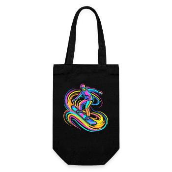 Snowboarders - Gift Bag for Bottles - black - Front