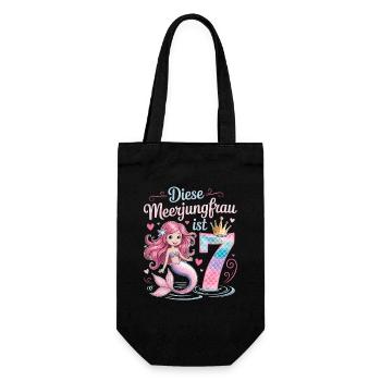 Cette sirène a 7 ans de filles - Sac à bouteille - noir - Devant