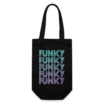 Funky Vintage - Gift Bag for Bottles - black - Front