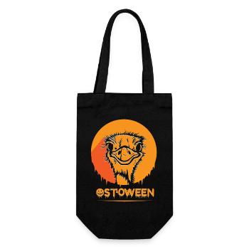 Safari Afrika serengeti wildlife halloween Strauß - Geschenkbeutel für Flaschen - Schwarz - Vorne
