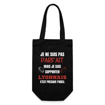 Supporter Rugby Lyonnais Humour - Gift Bag for Bottles - black - Front