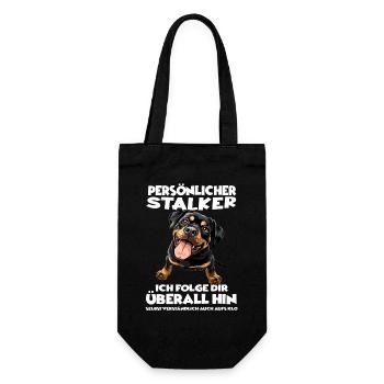 Rottweiler T Hundehalter Gassi Bekleidung Rotti Ro - Geschenkbeutel für Flaschen - Schwarz - Vorne
