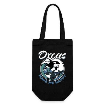 Funny Orca - Gift Bag for Bottles - black - Front