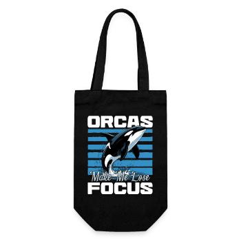 Funny Orca - Gift Bag for Bottles - black - Front