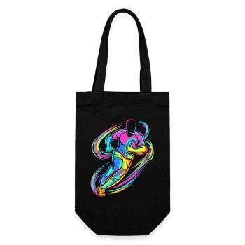 Rugby player - Gift Bag for Bottles - black - Front