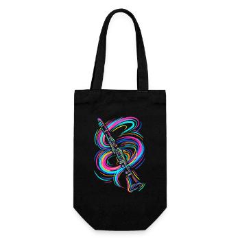 Clarinette colorée - Sac à bouteille - noir - Devant