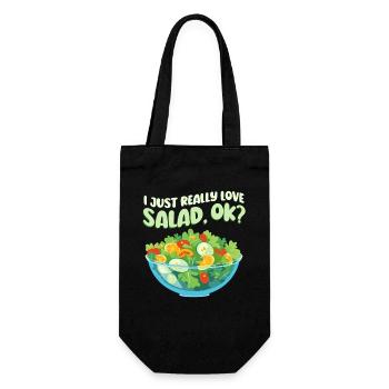 J’adore la salade - Sac à bouteille - noir - Devant