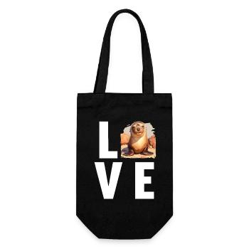 Sea Lions Sea Lion - Gift Bag for Bottles - black - Front