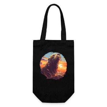 Sea Lions Sea Lion - Gift Bag for Bottles - black - Front