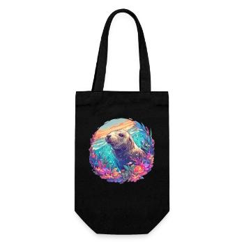 Sea Lions Sea Lion - Gift Bag for Bottles - black - Front