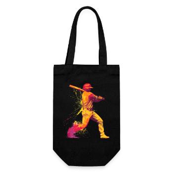 Color Explosion Baseball Bat Hero - Gift Bag for Bottles - black - Front
