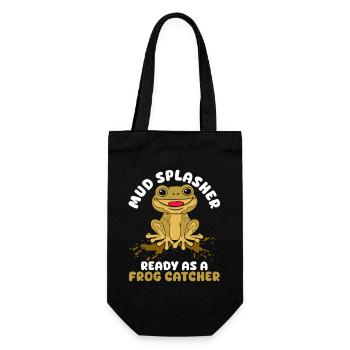 Frog Catcher Mud Splasher Frog - Geschenkbeutel für Flaschen - Schwarz - Vorne