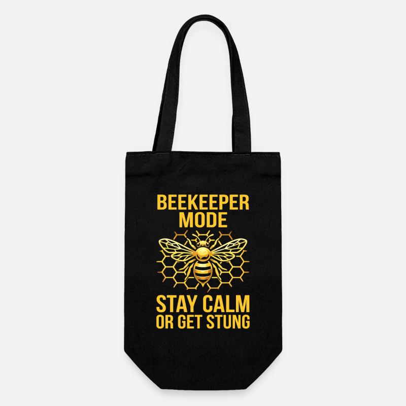 Beekeeper Mode Statement Design - Geschenkbeutel für Flaschen - Schwarz