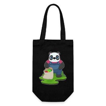Ferme de fruits de l’agriculteur de pandas - Sac à bouteille - noir - Devant