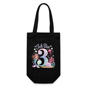 Je suis 3e anniversaire de la Fille des Sirènes - Sac à bouteille - noir - Devant