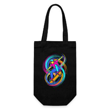 Skateboarders - Gift Bag for Bottles - black - Front
