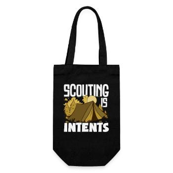 Scouting Is Itents Funny Scout - Geschenkbeutel für Flaschen - Schwarz - Vorne