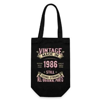 Vintage 1986 Still Strong - Gift Bag for Bottles - black - Front