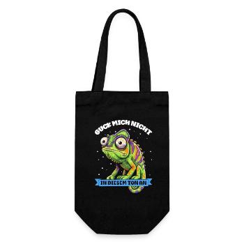 Caméléon drôle Ne me regarde pas sur ce ton - Sac à bouteille - noir - Devant