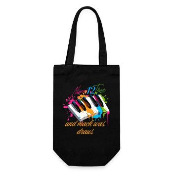 Prends 12 notes et fais-en quelque chose Piano Pianiste - Sac à bouteille - noir - Devant