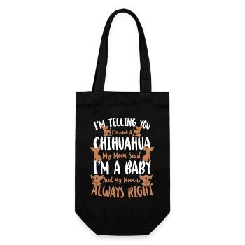 Chihuahua Chihuahueño I'm Telling - Gift Bag for Bottles - black - Front