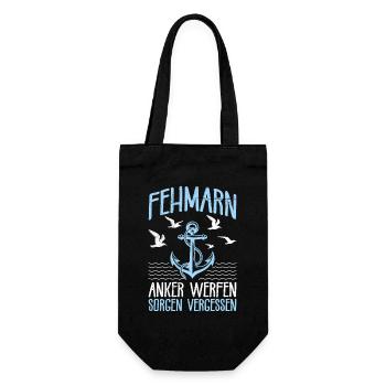 ANCRE DE FEHMARN JETTE DES SOUCIS OUBLIÉS Drôle - Sac à bouteille - noir - Devant