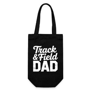 Athletics Sayings Athletics Gift - Gift Bag for Bottles - black - Front