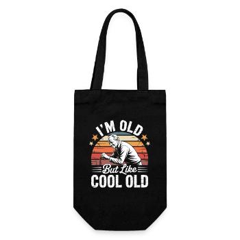 Funny shirt with grandpa humor cool grandpa motif - Gift Bag for Bottles - black - Front
