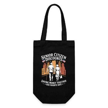 Humor for Seniors Savings Jokes Retirement Life - Gift Bag for Bottles - black - Front