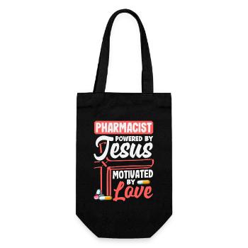 Pharmacist Jesus Christian Pharmacist - Gift Bag for Bottles - black - Front