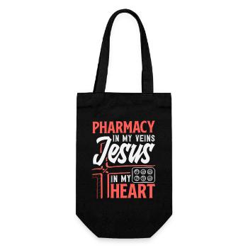 Christ Christ Pharmacist Jesus Pharmacy - Gift Bag for Bottles - black - Front