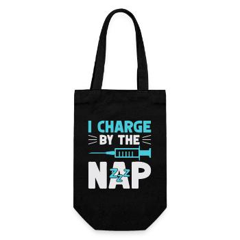 Anesthesiologist Charge The Nap Anesthesia - Gift Bag for Bottles - black - Front