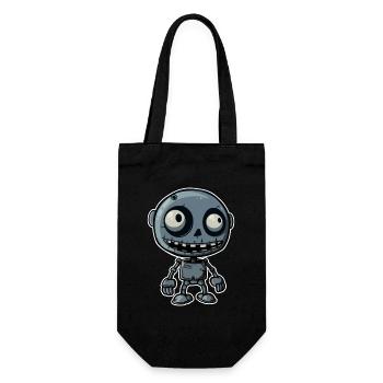 Robot Zombie à Ferraille - Sac à bouteille - noir - Devant