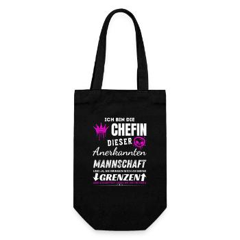 Chefin der Anerkannten Mannschaft Chefin Geschenke - Gift Bag for Bottles - black - Front