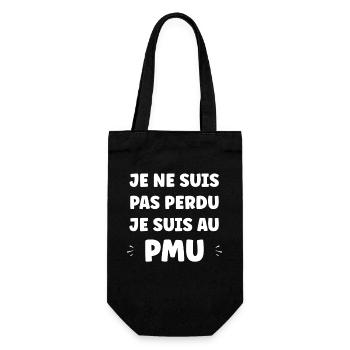 Je ne suis pas perdu au PMU  - Sac à bouteille - noir - Devant