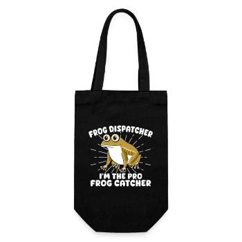 Frog Catcher Dispatcher The Pro Frog - Gift Bag for Bottles - black - Front