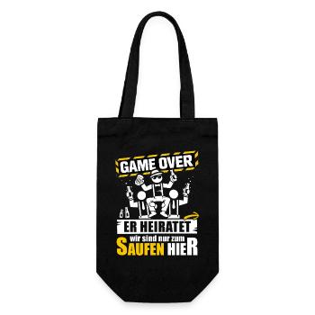 Enterrement de vie de garçon T-shirt Hommes Enterrement de vie de jeune fille - Sac à bouteille - noir - Devant