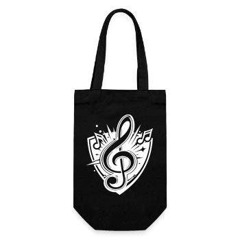 Logo de Clef Music - Sac à bouteille - noir - Devant