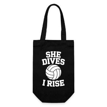 Drôle de cadeau de volley-ball en prononçant le volley-ball - Sac à bouteille - noir - Devant