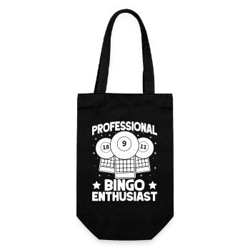 Bingo Player Professional Enthusiast Bingo - Gift Bag for Bottles - black - Front