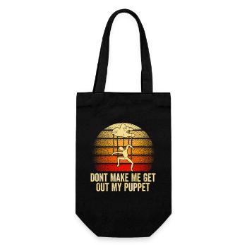 Puppet on Strings Sunset - Gift Bag for Bottles - black - Front