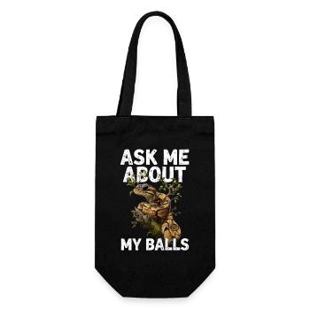 King Python Snakes Lover Terrarium Python - Gift Bag for Bottles - black - Front