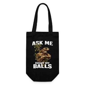 King Python Snakes Lover Terrarium Python - Gift Bag for Bottles - black - Front