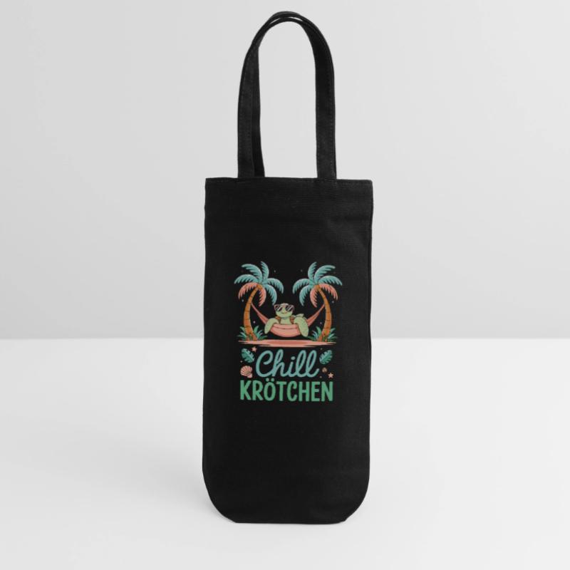 Chill Toad Cool Turtle In Hammock Gift Bag for Bottles