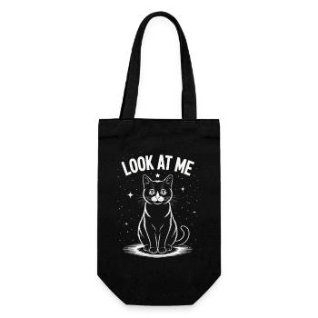 Look At Me - Cat Starry Sky - Gift Bag for Bottles - black - Front