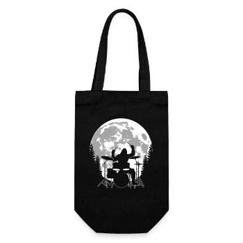 Bigfoot Drummer - Geschenkbeutel für Flaschen - Schwarz - Vorne